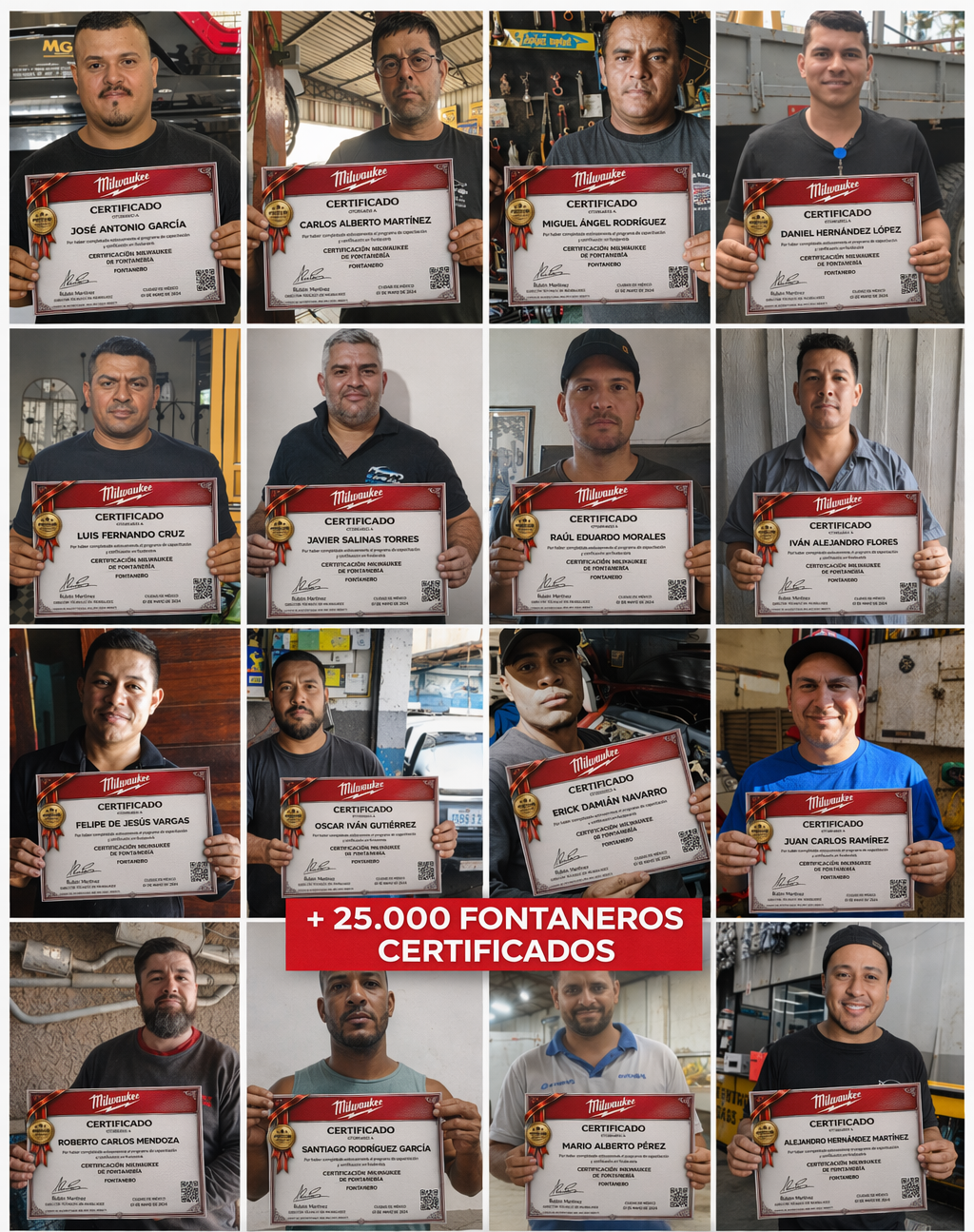 Certificado Plomero Milwaukee